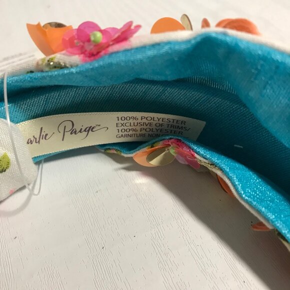 Charlie Paige Floral Embellished Headband With Sequins & Beads - Picture 5 of 7